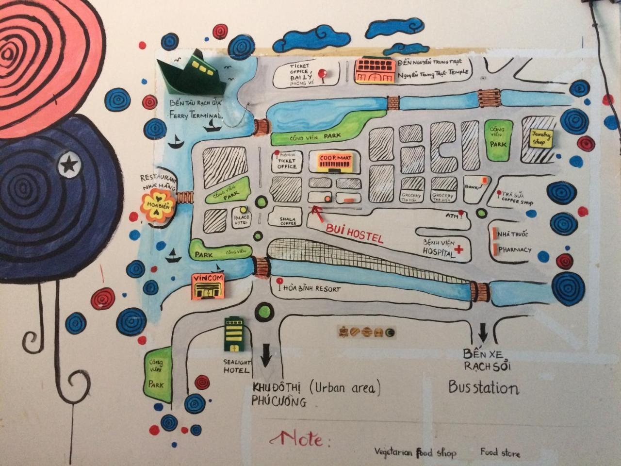 Bui Hostel Rạch Giá Eksteriør bilde